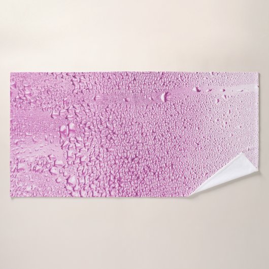 Texture d'une goutte de pluie sur un verre mouillé (Serviette de bain)
