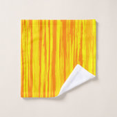 Texture En Bois Abstrait Orange Et Jaune (Gant de toilette)