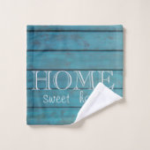 Texture en bois adorable, Home Sweet Home (Gant de toilette)