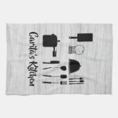 Texture en bois blanc personnalisé Serviettes de c (Horizontal)