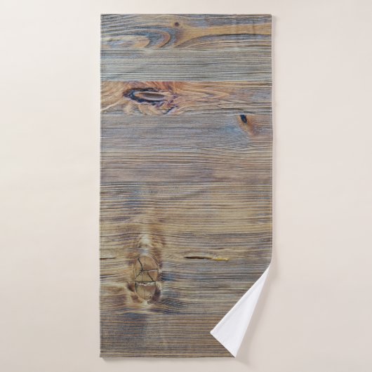 Texture en bois clair fond abstrait, home deco (Serviette de bain)