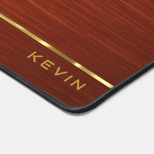 Texture en bois d'acajou monogramme (Coin)