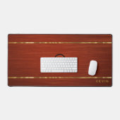 Texture en bois d'acajou monogramme (Clavier et souris)