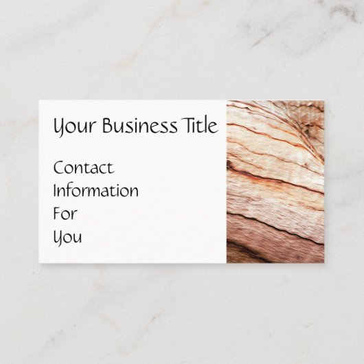 Texture en bois de carte de visite de (Dos)