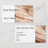 Texture en bois de carte de visite de (Devant / Derrière)