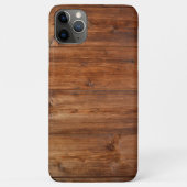 Texture en bois iPhone 11 Pro Max Coque (Dos)