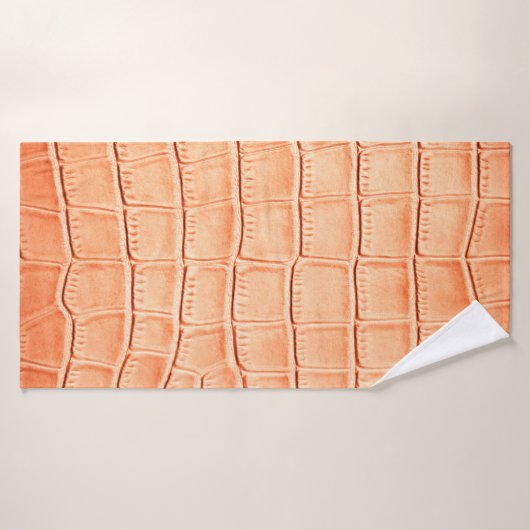 Texture en cuir de crocodile brun clair (Serviette de bain)