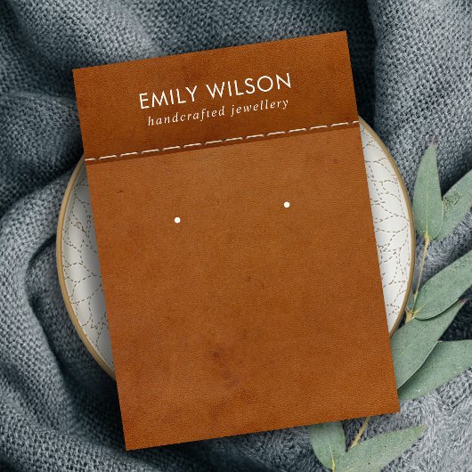 TEXTURE EN CUIR TANÉ ÉTUDIANT CARTE D'AFFICHAGE