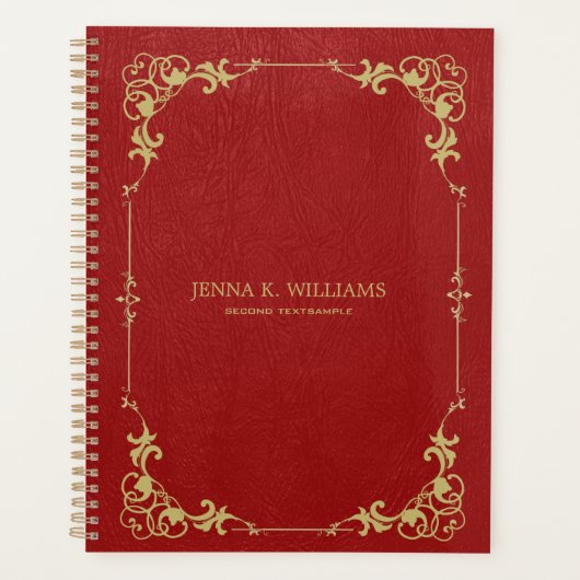 Texture en faux cuir rouge (Devant)