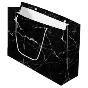 Texture en faux marbre noir et gris grand sac cade