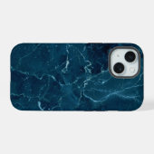 Texture en marbre bleu marine (Verso Horizontal)