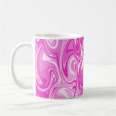 Texture en marbre - Tons roses Café Mug (Gauche)