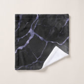 Texture en pierre de marbre noir et pourpre (Gant de toilette)