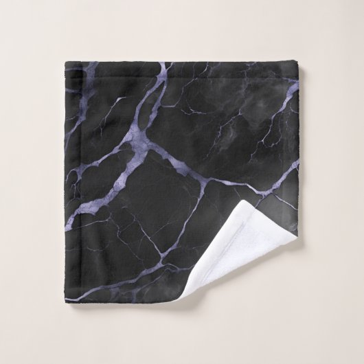 Texture en pierre de marbre noir et pourpre (Gant de toilette)