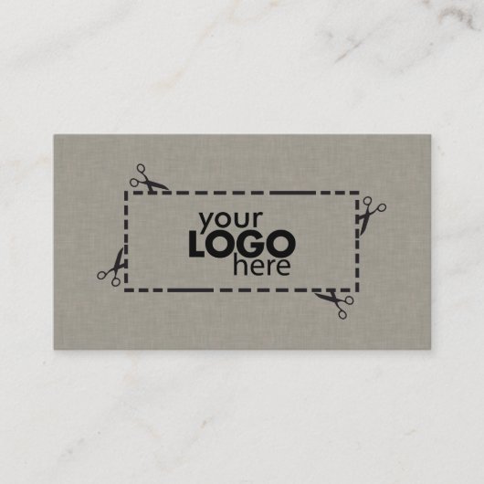 Texture et Carte de visite de logo subtil Faux Fab (Devant)