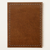 Texture et pointillage en cuir Brown (Dos)