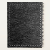 Texture et pointillage en cuir noir (Dos)