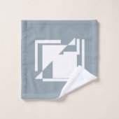 Texture géométrique Motif de tons Bleus chauds (Gant de toilette)