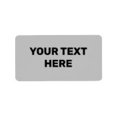 TEXTURE GRAY SIMPLE TEXTE MINIMAL ÉTIQUETTE (Devant)