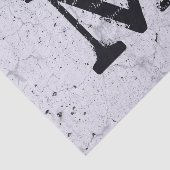 Texture Grey Farmhouse Rustic  Monogram Tissuepapier (Detail)