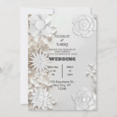 Texture Grey Nikah Faire-part de mariage islamique (Devant)
