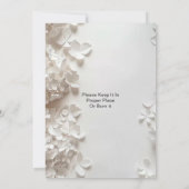 Texture Grey Nikah Faire-part de mariage islamique (Dos)