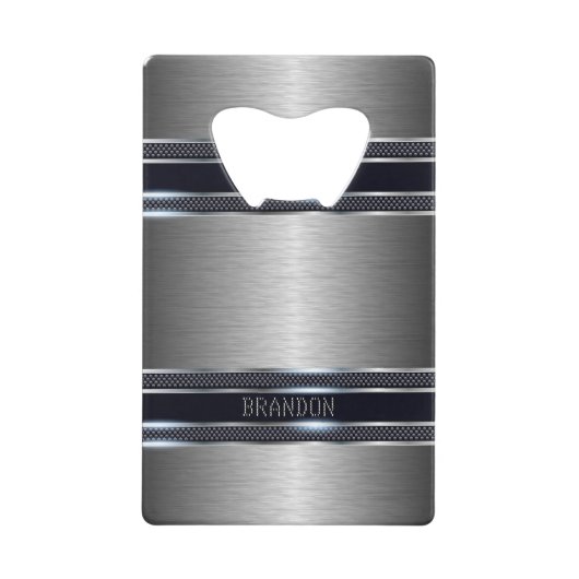 Texture gris métallique design géométrique industr (Devant)