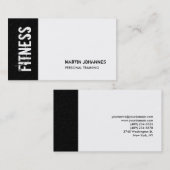 Texture gris noir Carte de visite moderne (Devant / Derrière)