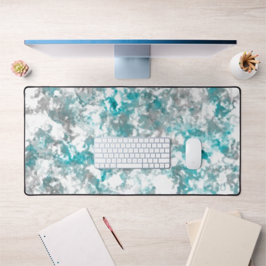 texture gris turquoise et marbre blanc (Bureau 1)