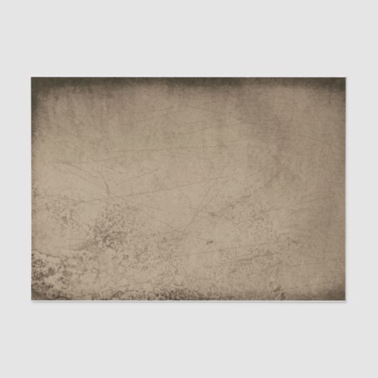 Texture Grunge Rustic Old Sepia Scratches Tissuepapier (Voorkant)