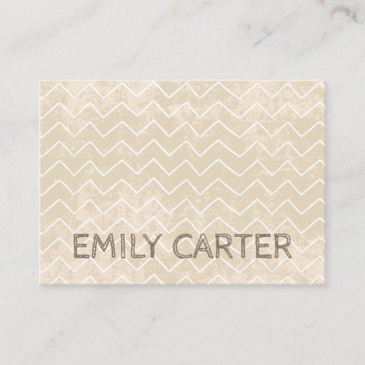 Texture Grunge Wood Sketched Pattern Visitekaartje (Voorkant)