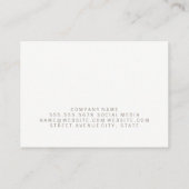 Texture Grunge Wood Sketched Pattern Visitekaartje (Achterkant)