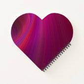 Texture lisse Carnet spiral pourpre personnalisé (Dos)