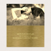 Texture Métal Or Avec Carte Cadeau Photo (Intérieur déplié)