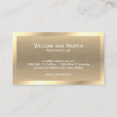 Texture métal or | Carte de visite DE CODE QR (Dos)