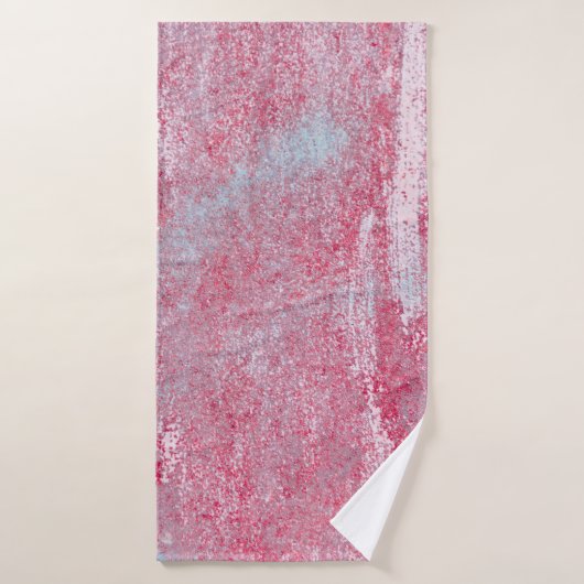 Texture métallique avec rayures et fissures abstra (Serviette de bain)