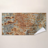 Texture métallique avec rayures et fissures. VINTA (Serviette de bain)