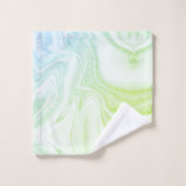 Texture moderne chic en pierre de marbre vert (Gant de toilette)