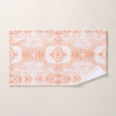 Texture moderne orange blanc imitation marbre (Serviette à main)