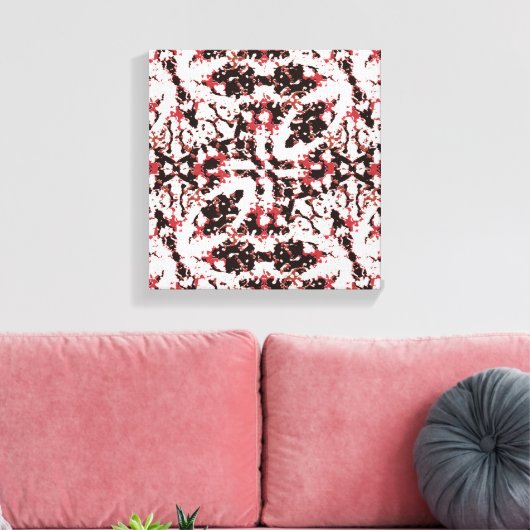 Texture Mosaic Abstract Design Canvas Afdruk (Insitu (Woonkamer))