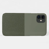 Texturé Moss Moss Green iPhone 11 Coque (Personnal (Dos (Horizontal))