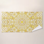 Texture motif or avec mosaïques dorées dans le By (Serviette de bain)