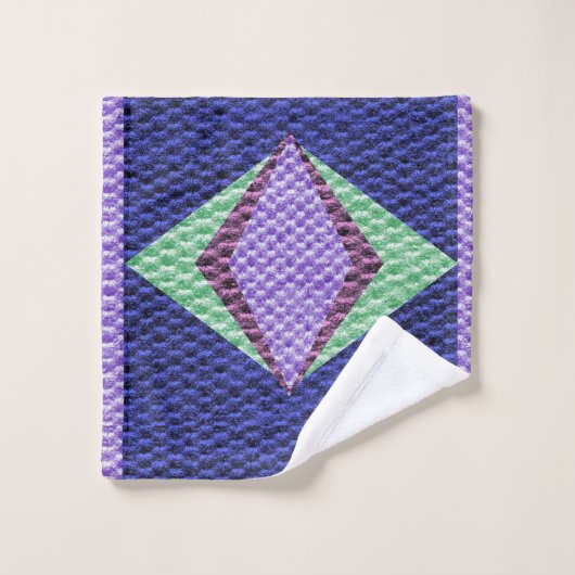 Texture multicolore crochet (Gant de toilette)