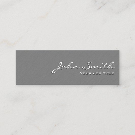 Texture murale gris clair Mini Carte de visite (Devant)