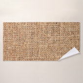 Texture naturelle du lin en tant qu'arrière - plan (Serviette de bain)