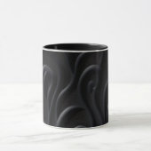 Texture noire moderne et imaginaire Coffee Mugs (Centre)