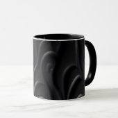 Texture noire moderne et imaginaire Coffee Mugs (Devant droit)