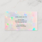 texture opale de la carte de fidélité (Dos)