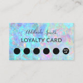 texture opale de la carte de fidélité (Devant)