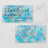 texture opale merci carte de visite (Devant / Derrière)